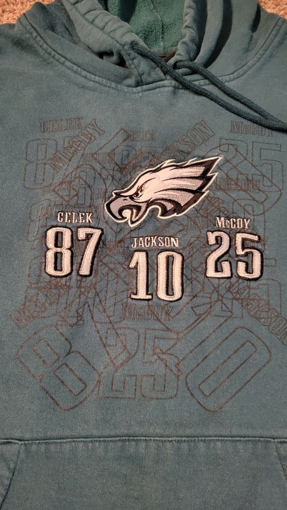 Vintage Old Legends Philadelphia Eagles hooded Reebok Hoody sweatshirt XL