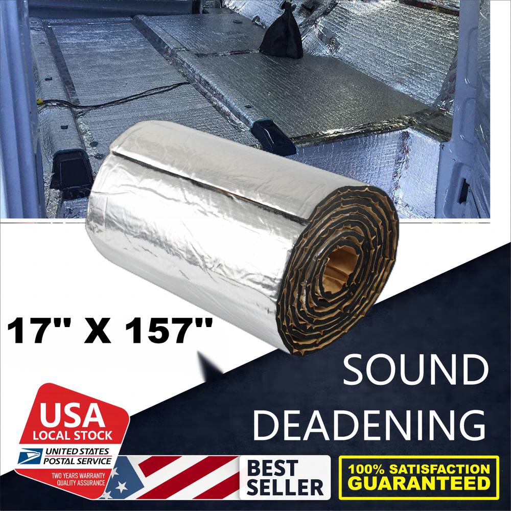 Thermal Sound Deadener Car Heat Shield Insulation Noise Reduce Mat 400cm X 42cm