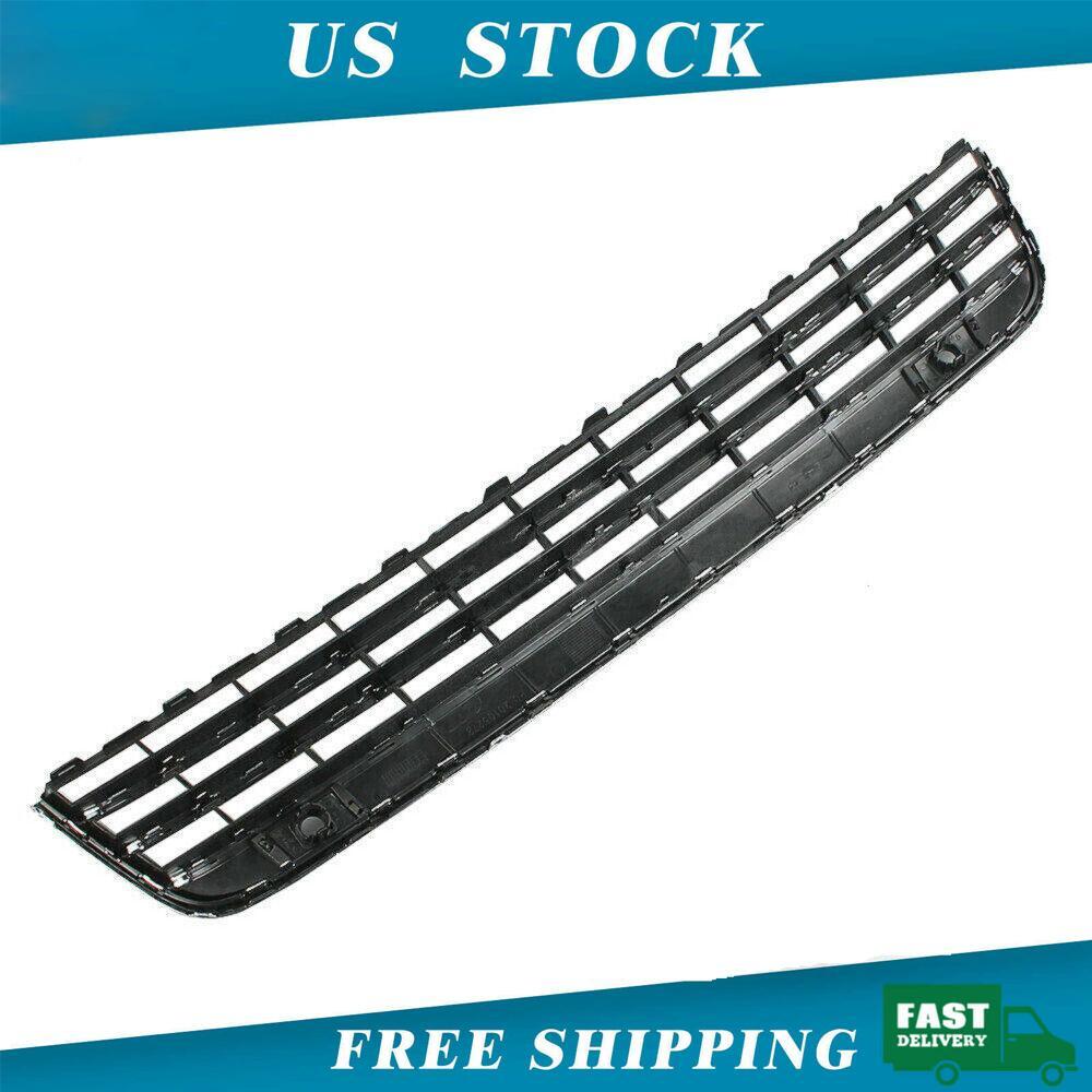 For VW Touareg 11-14 Front Lower Centre Bumper Grille Black With Chrome Moulding