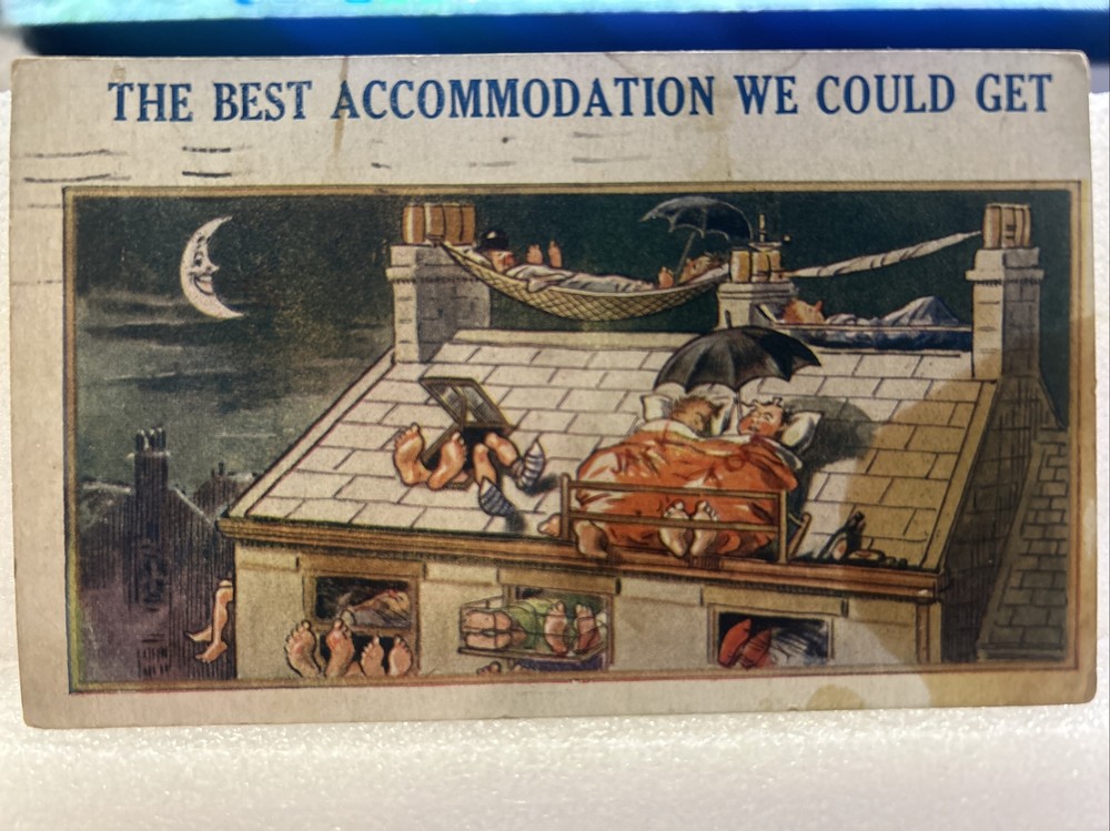 Postcard - Comic - The best accommodation we could get-image