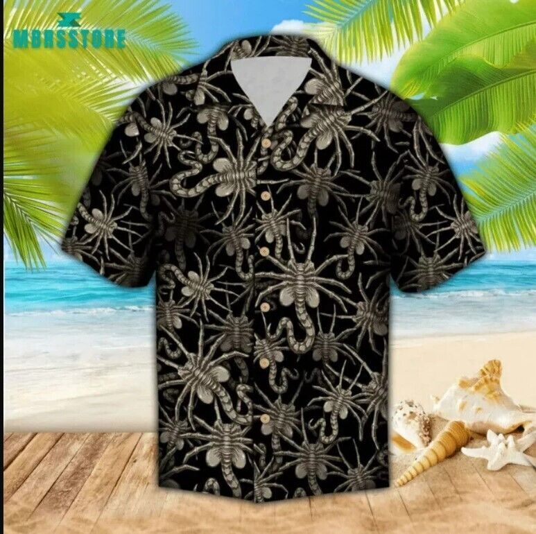 Alien Face Hugger 3D Hawaii Shirt Unisex Adult Size Perfect Mother Day Gift