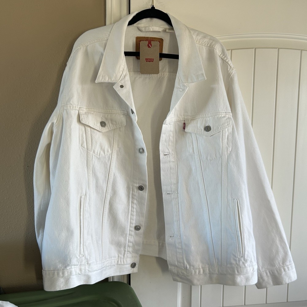 Levis Jacket Men's Denim Trucker Jacket Color White 723340292