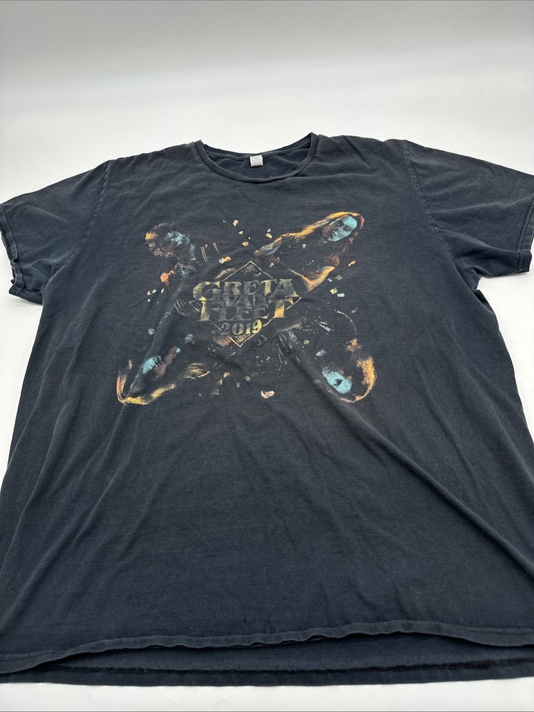 Greta Van Fleet T-Shirt Fruit Of The Loom Men X Large Graphic Tour Black.#33515
