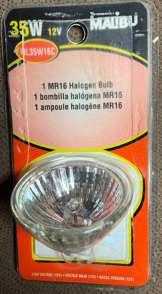 Malibu 35Watts ML35W16C 12V Low Voltage Light Bulbs MR16 -Open Box