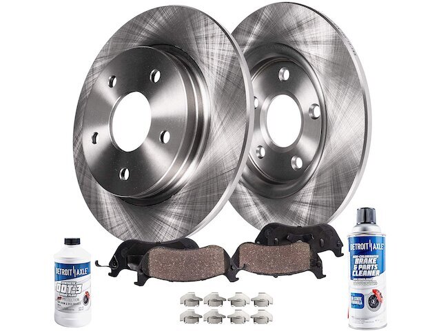Rear Detroit Axle Brake Pad and Rotor Kit fits Kia Sorento 2016-2019 78XHRR