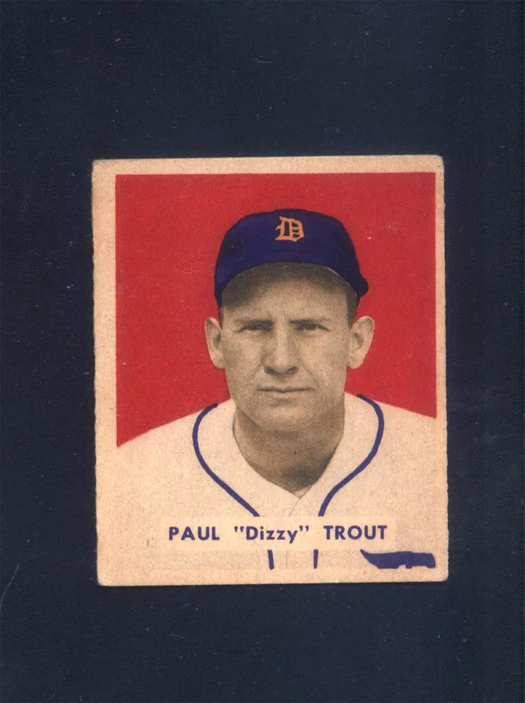 1949 Bowman #208 Dizzy Trout Tigers (VG/EX) *160