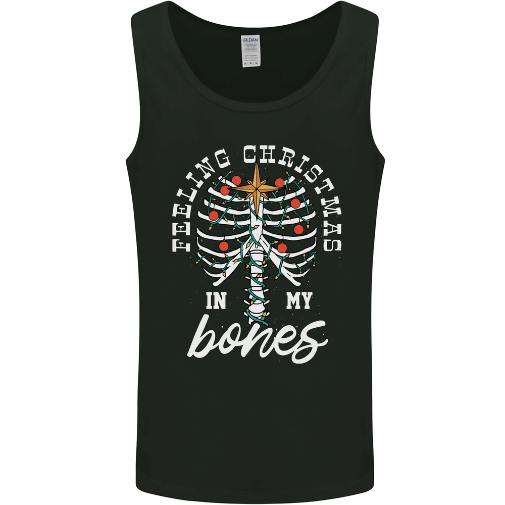 Feeling Christmas In My Bones Mens Vest Tank Top