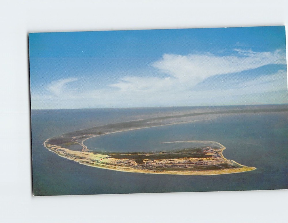 Postcard Aerial View Tip of Cape Cod Massachusetts USA