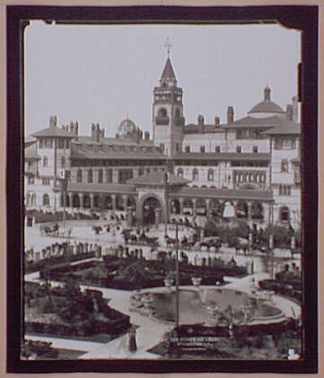 Photo:St. Augustine Florida Ponce de Leon Hotel 1880s Gardens Hotel