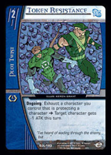 VS System: Token Resistance - Foil [Played] DC Justice League of America TCG CCG