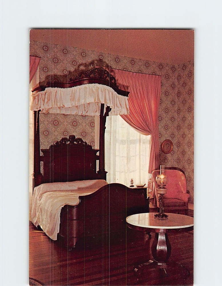 Postcard Mrs. Rowan's Bedroom My Old Kentucky Home Bardstown Kentucky USA