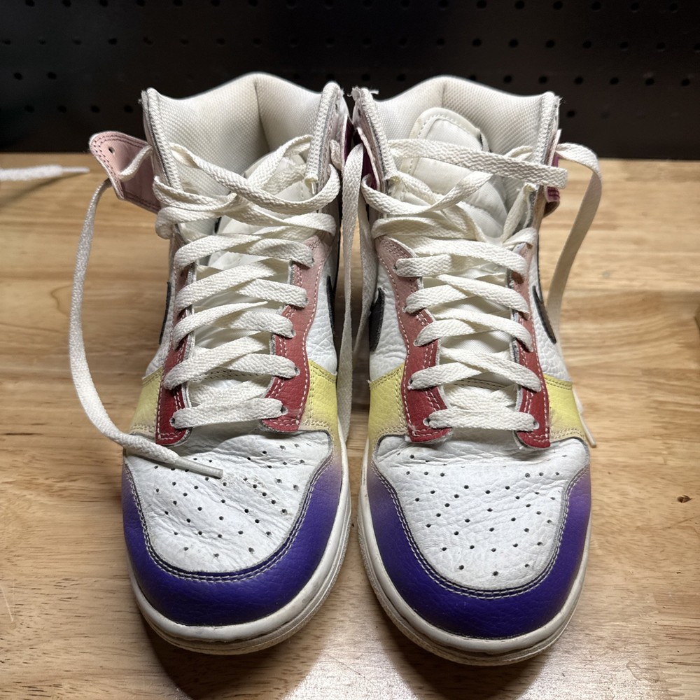 Nike Dunk High Multicolor Gradient Sneakers Shoes Women Size 8 FD0802-100