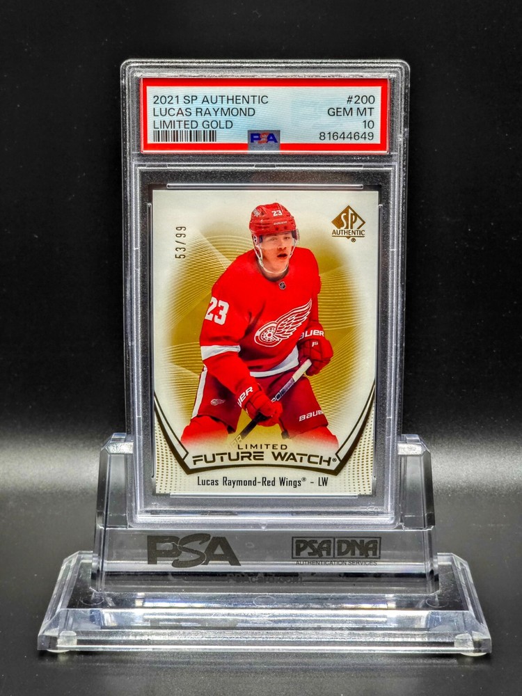 Lucas Raymond 2021-22 Upper Deck SP Authentic Limited Gold RC #200 PSA 10 #53/99