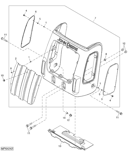 John Deere Original Equipment Shield #LVU19402