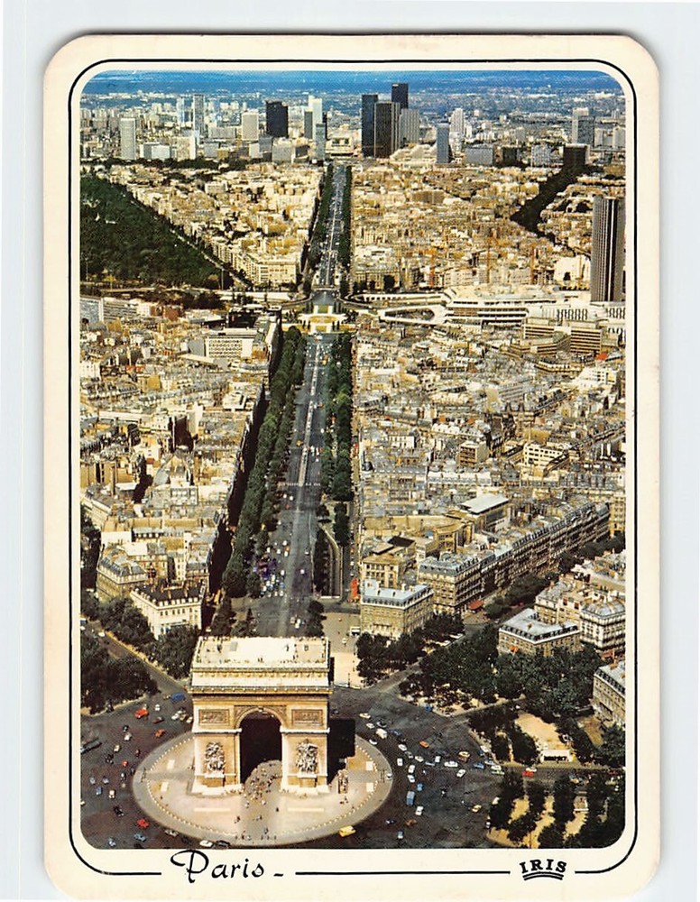 Postcard L Arc de Triomphe Paris France