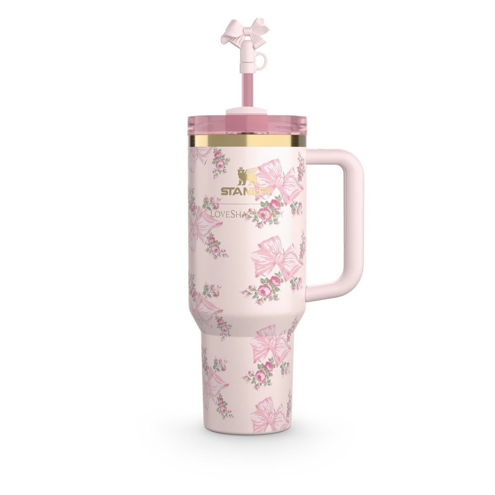 Stanley X Love Shack Fancy 40oz Quencher Tumbler in Rosa Beaux Pink