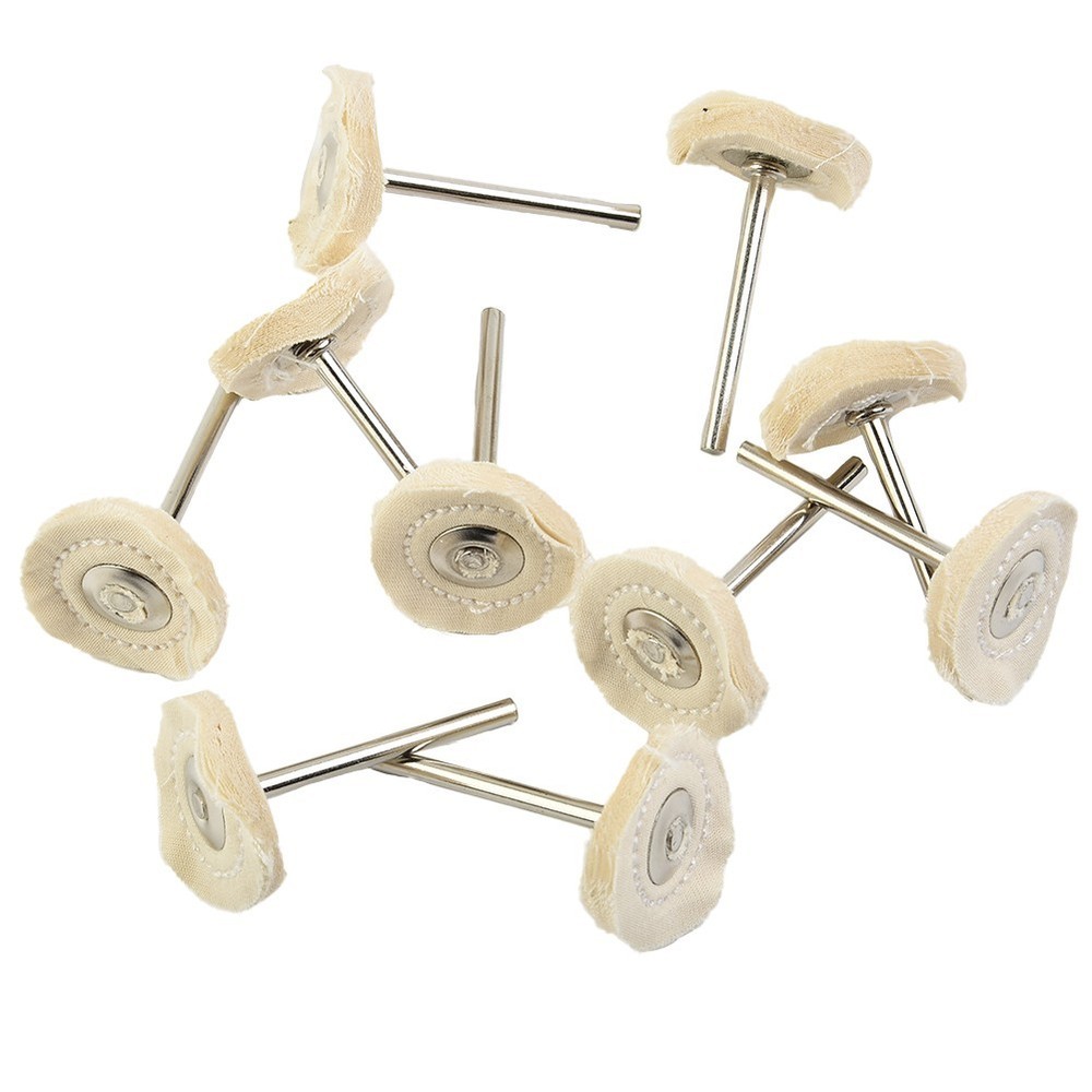 High Quality T-Shaped White Metal Polishing Wheel Buffing Pad with Handle