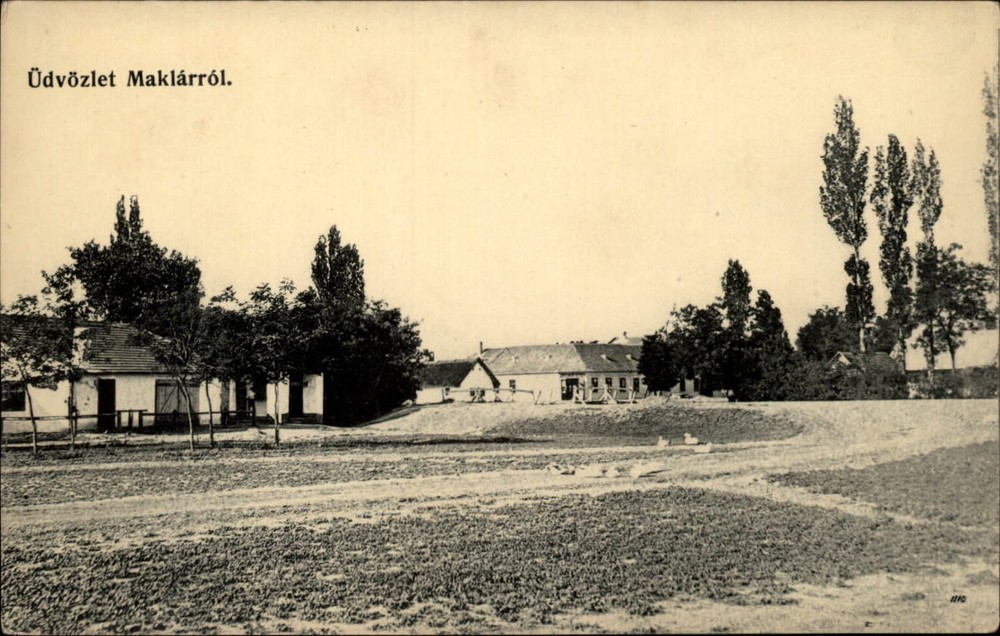 Gruss Aus Maklar Hungary view vintage postcard s167