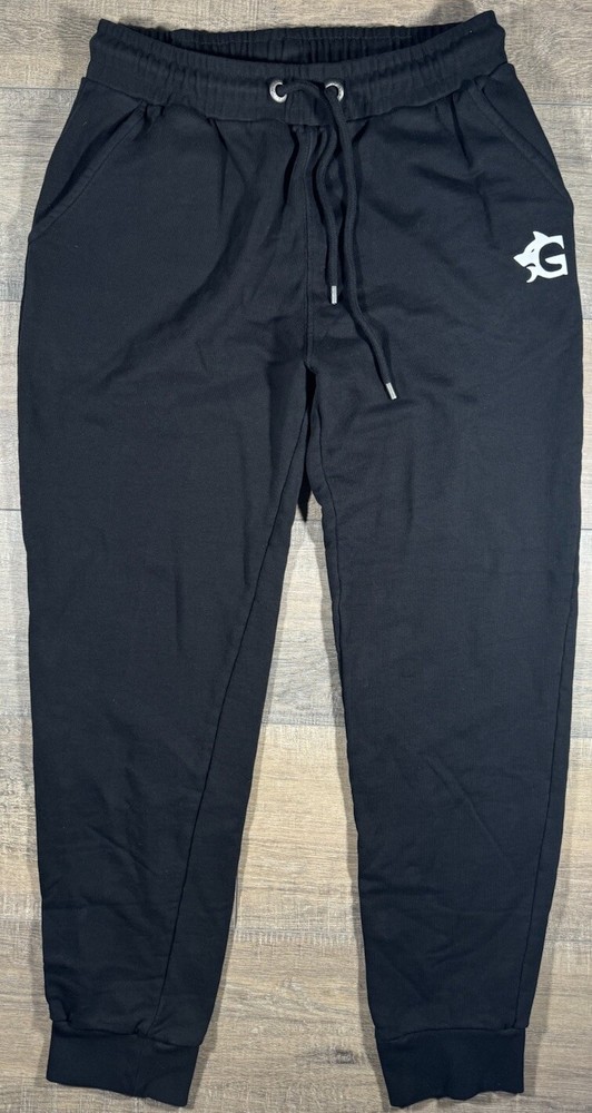 Black Grimfrost Vikings Workout Sweatpants Track Pant Size L Men's Athletic