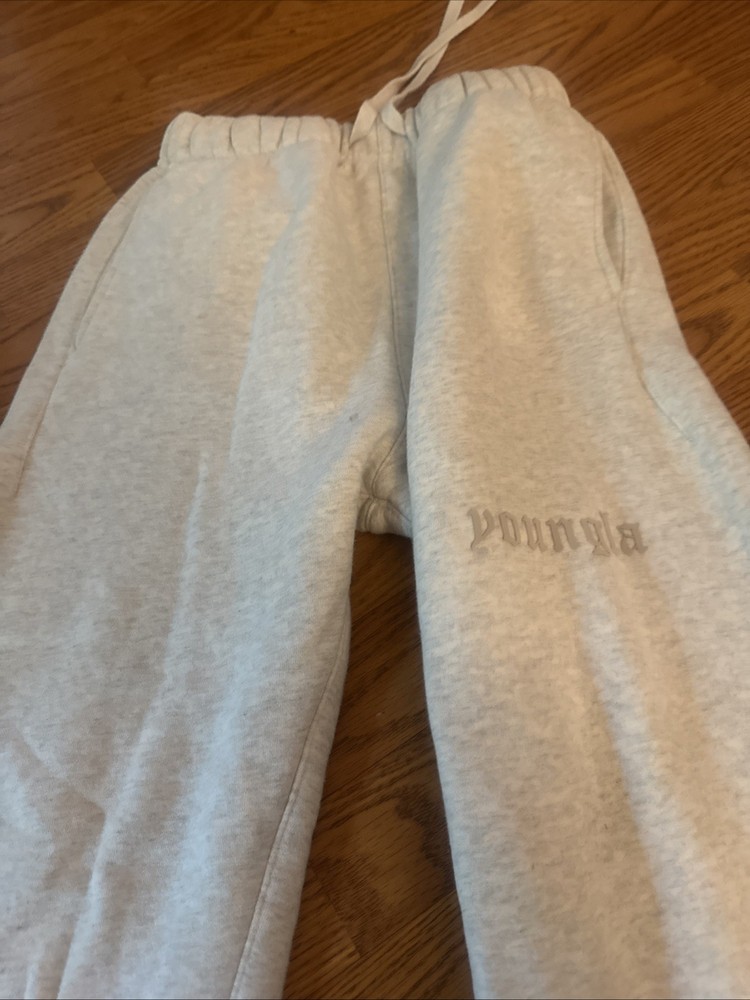 Young LA Size Small Men's Joggers Gray Sweatpants