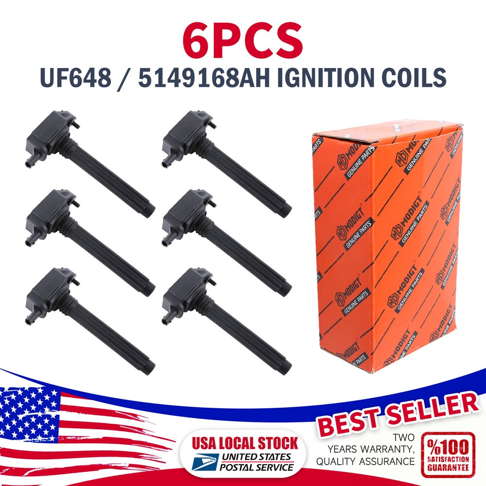 6 Ignition Coil Pack for Dodge Charger Durango Challenger Chrysler V6 3.6L UF648
