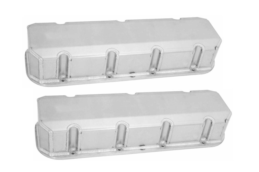 Moroso 68482 BBC Billet Rail Tall Valve Cover Set Without Logo