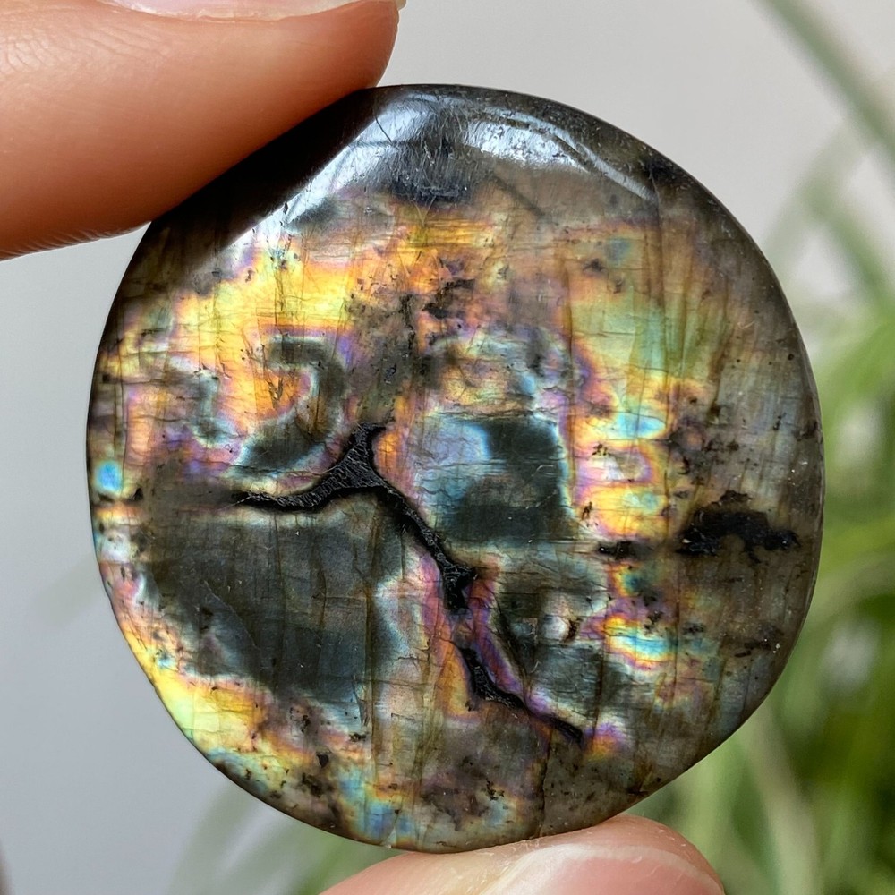 16g Natural Flashy Rainbow Labradorite Pendant Crystal Quartz Healing Reiki