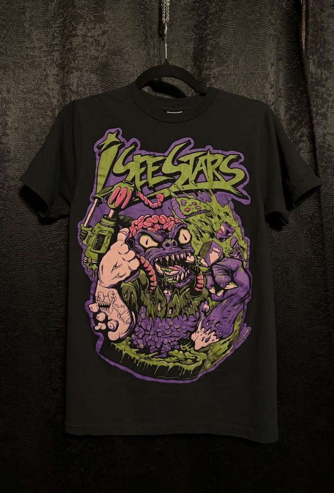 Vintage I See Stars Neon Mutant Tshirt Rare Small
