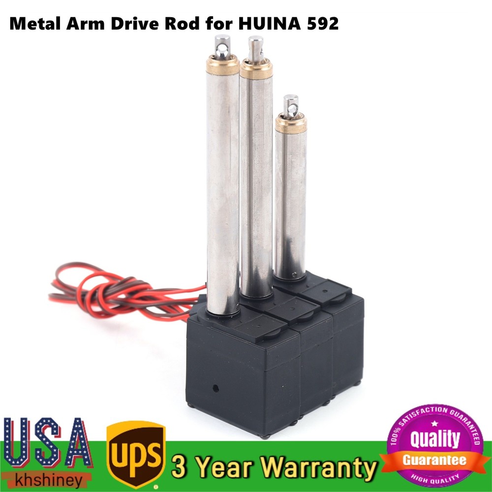 New 3PCS Upgrade Metal Arm Driving Servo For HUINA 592 1/14 1592 RC Excavator US