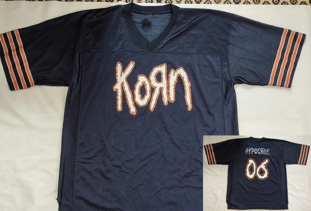 vtg printed KORN HYPOCRITE FOOTBALL STYLE JERSEY All sizes