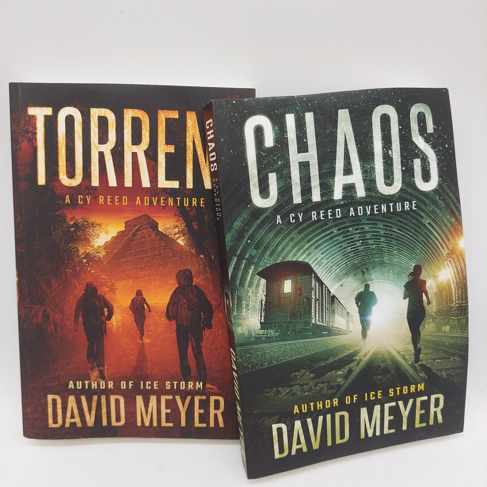 Chaos & Torrent By David Meyer A Cy Reed Adventures Paperback Book Lot Of 2