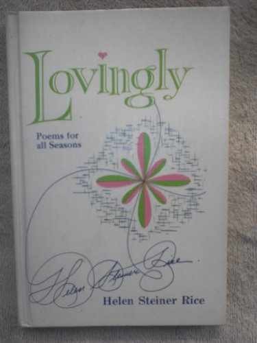 Lovingly: Poems for All Seasons - Hardcover, by Rice Helen Steiner - Acceptable