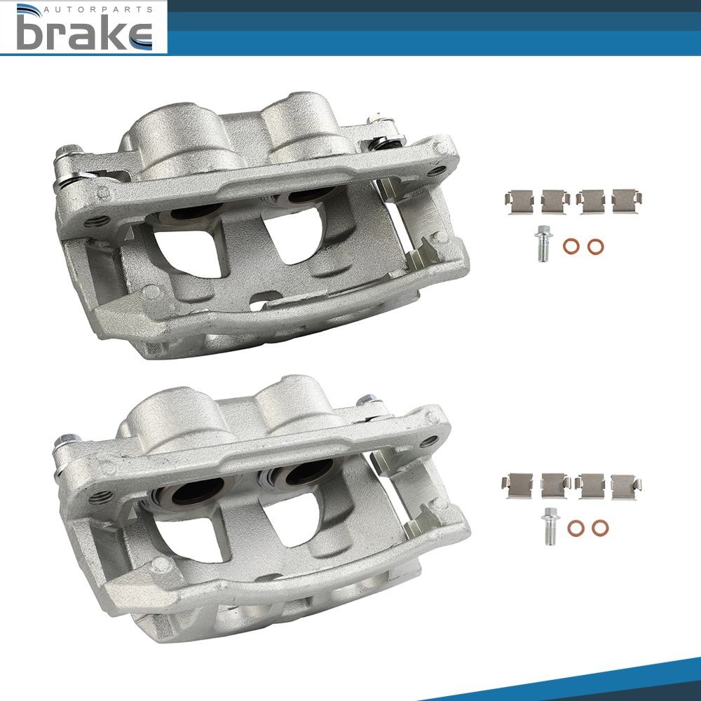 2Pcs Front Disc Brake Calipers w/Bracket For 2009 -2010 DODGE RAM 2500 3500 4000