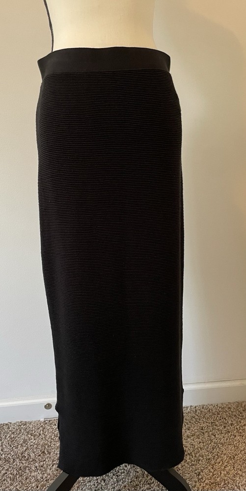 Eileen Fisher Black  silk blend Skirt Size S