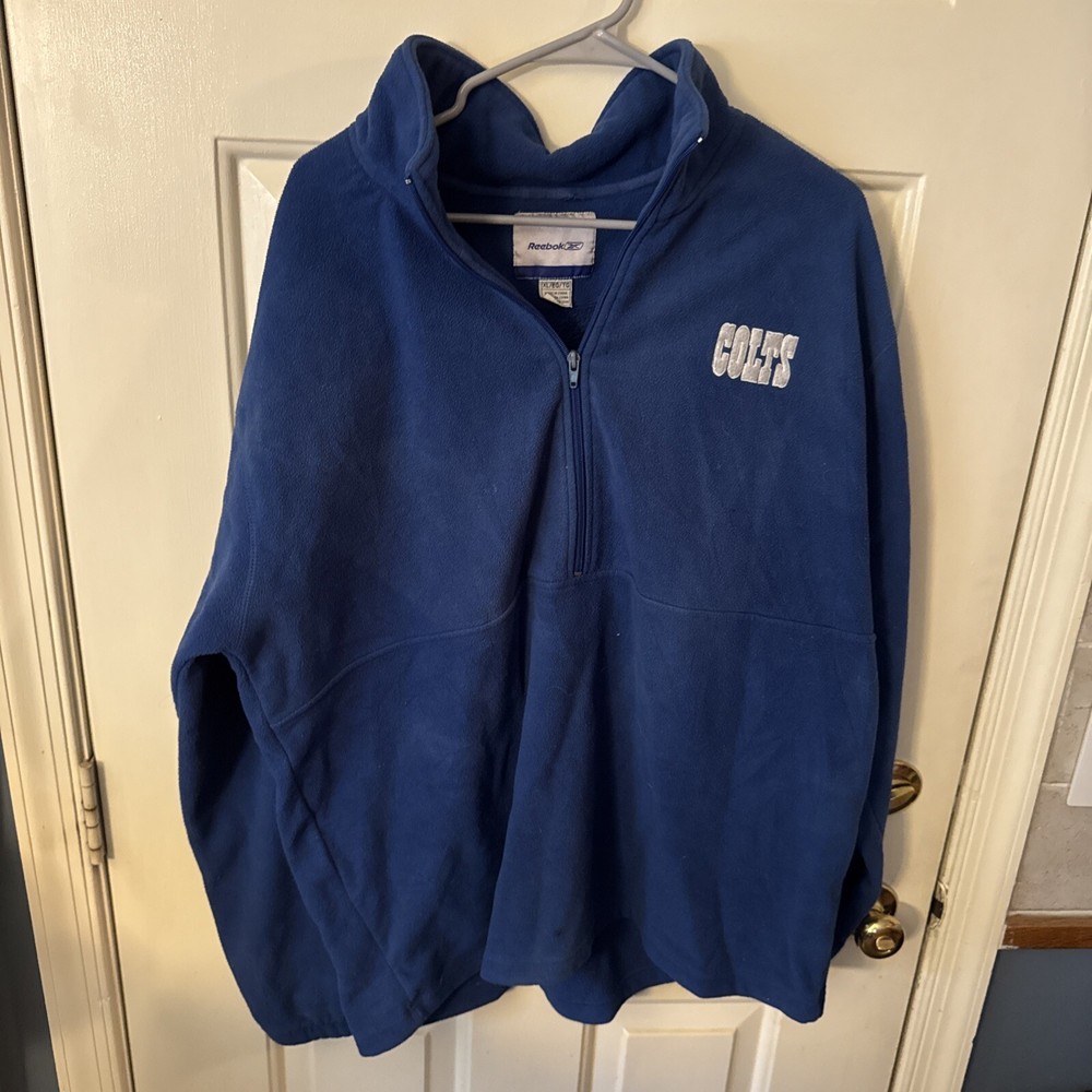 Vintage Indianapolis Colts Reebok Xl 1/4 Fleece Pullover