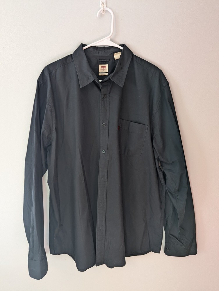LEVIS - Mens Button Down Shirt, 100% Cotton, Size XL