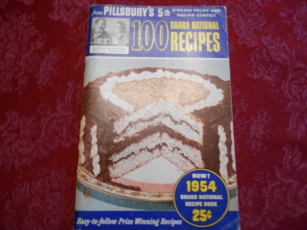 Pillsbury 5th Grand National 100 Recipes 1954 First Edition Cookbook - PB