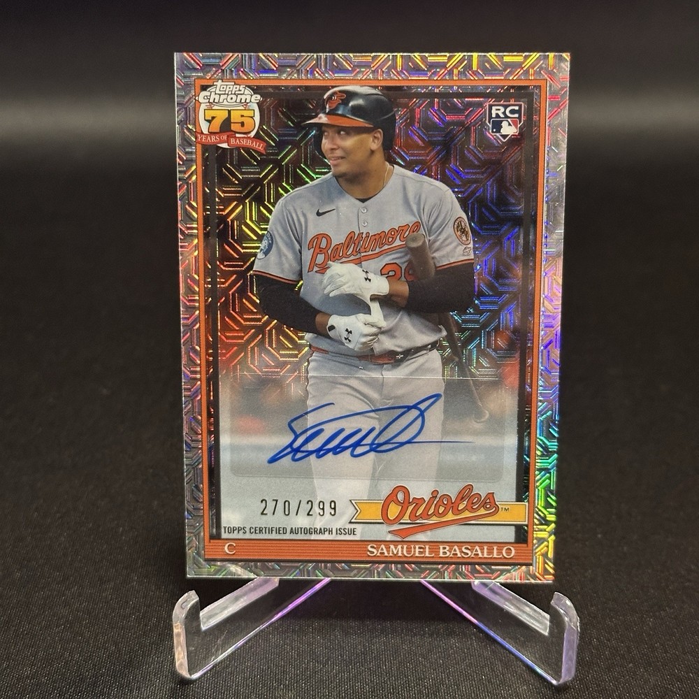 2026 Topps Series 1 Samuel Basallo RC Silver Mojo Auto /299 #91C-30 Orioles