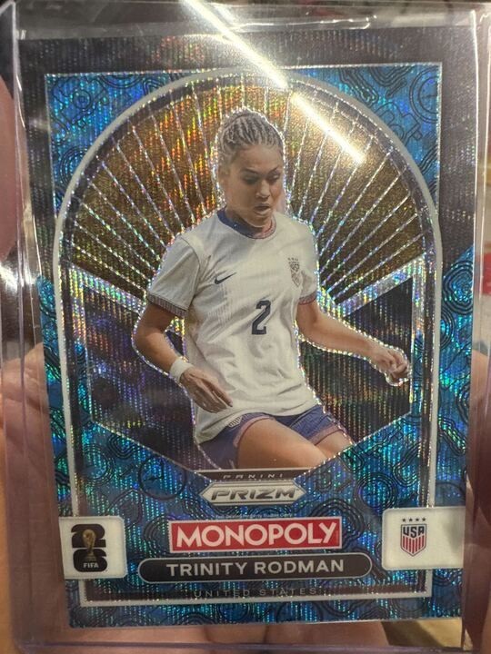 2026 Panini Prizm FIFA World Cup Cards #94 Trinity Rodman - United States, Blue