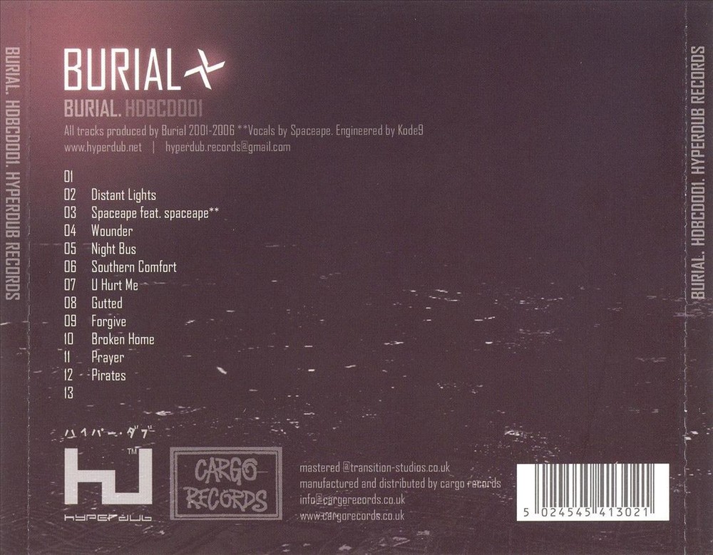 Burial Burial New Cd