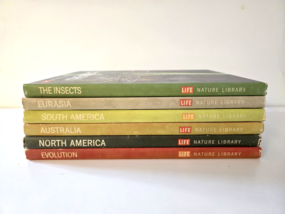 Lot of 6 TIME LIFE NATURE LIBRARY Books Hardcover Collection 1960s Vtg