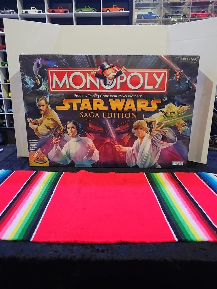 Star Wars Monopoly Saga Edition Parker Brothers Complete 2005 Sealed