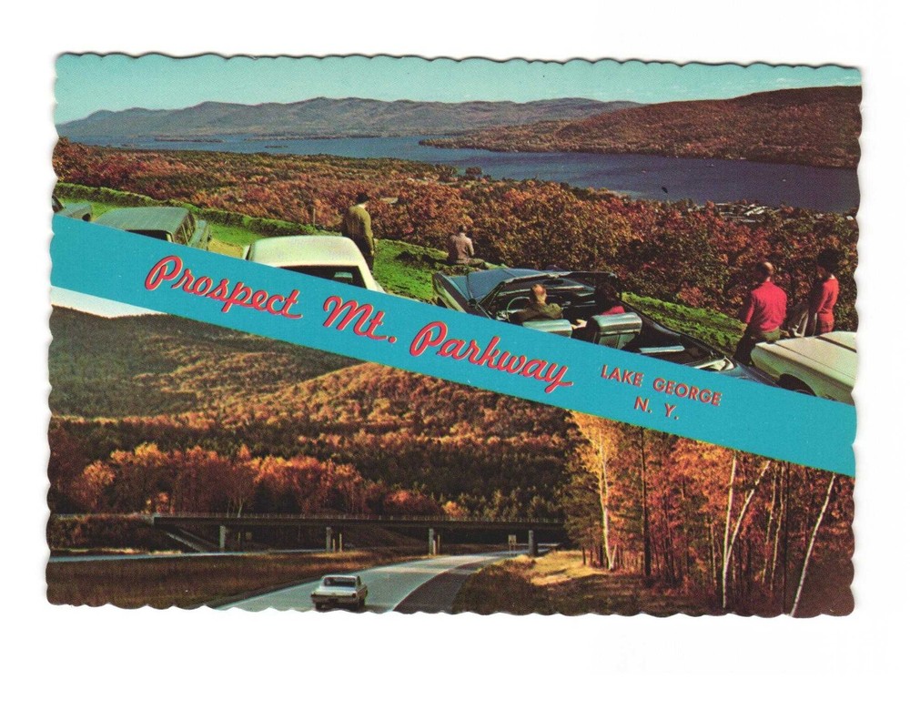 Prospect Mountain Pkwy Lake George NY vintage postcard unposted