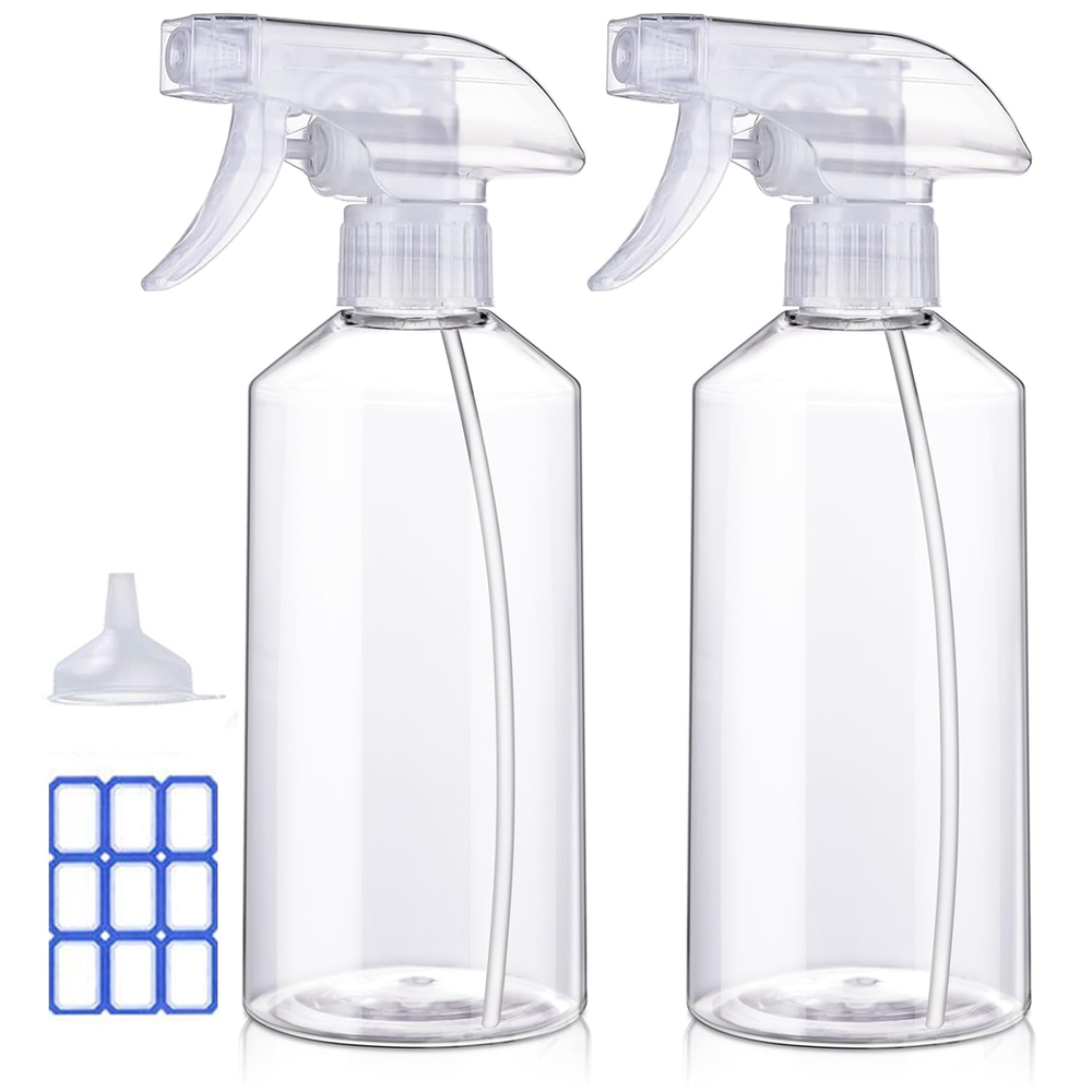 Johnbee 16.9Oz 2-Pack Premium Adjustable Cleaning Spray Bottles