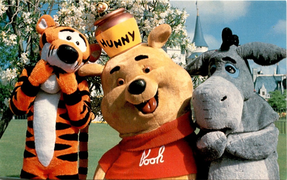 HUNNY, Walt Disney World, Vacation Kingdom, Tigger, Pooh, Eeyore Postcard