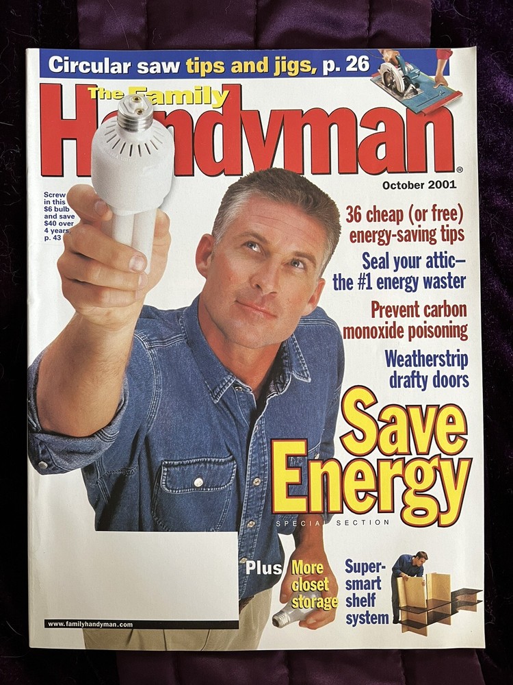 Magazine - FAMILY HANDYMAN - Oct 2001 - Circular Saws / Save Energy