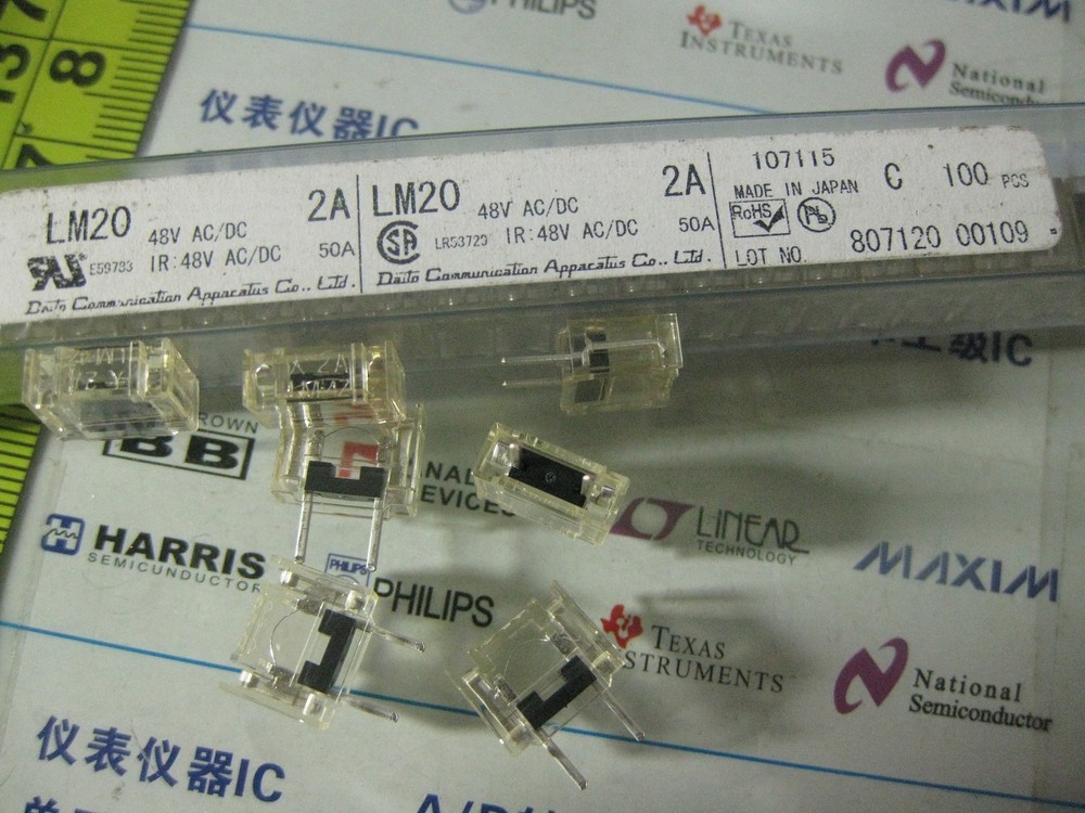 10X A60L-0001-0290 LM20C A02B-0265-K101 DAITO fuse fanuc CNC 48V 2.0A 10pcs