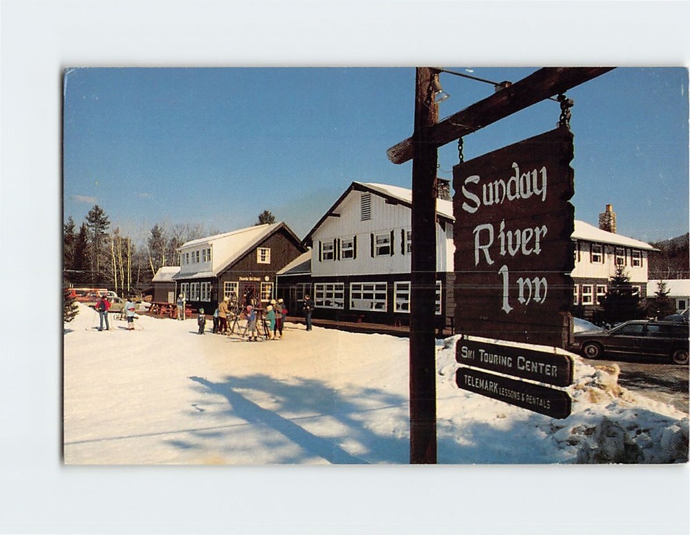 Postcard Sunday River Inn and Ski Touring Center Bethel Maine USA