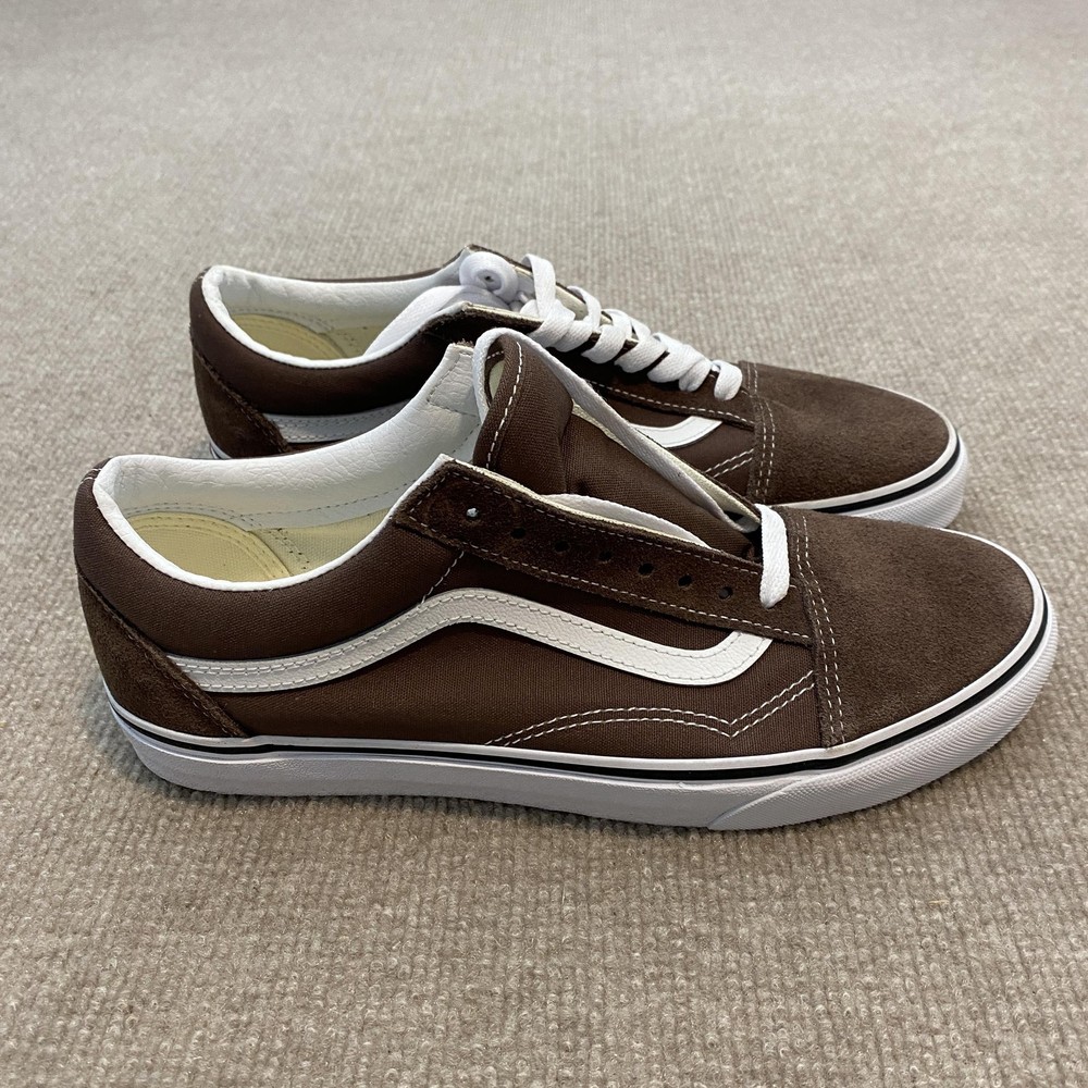 Vans Old Skool Shoes Mens Size 9 Brown Suede Low Top Skate Casual Lace Up