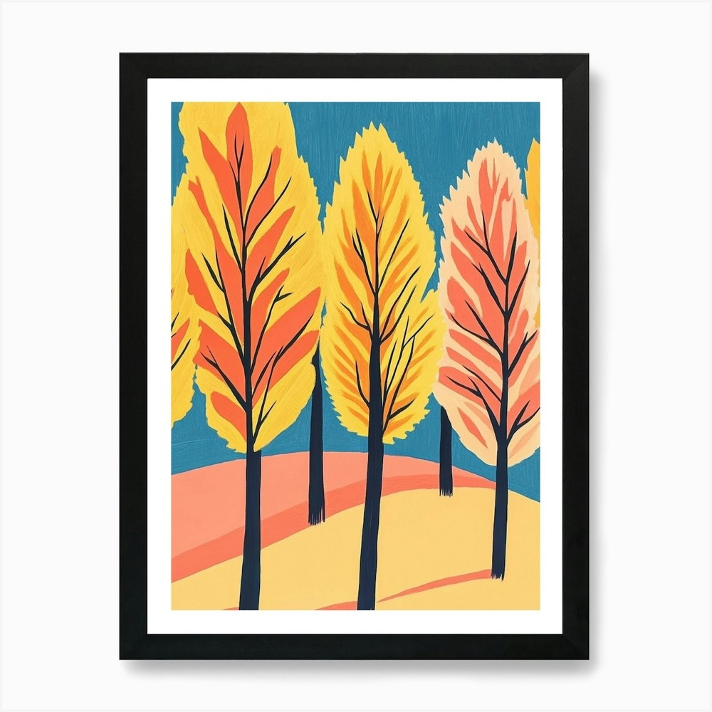 Autumn Trees 72 Art Print Framed Wall Art Poster Canvas Print Picture